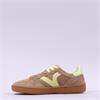 Victoria Smash Suede Gumsole Trainer - Beige Yellow